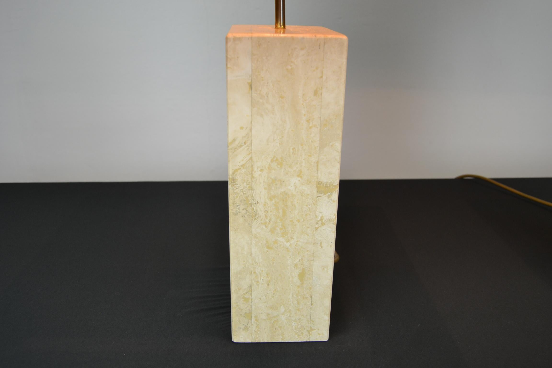 Pair of Travertine Table Lamps, Europe, 1970s 8