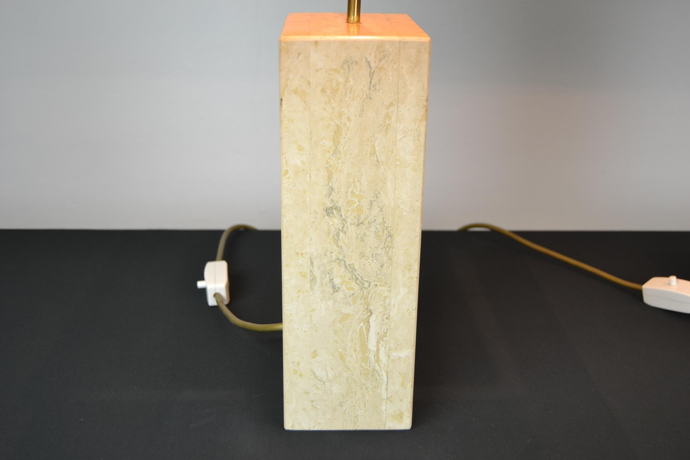 Pair of Travertine Table Lamps, Europe, 1970s 11