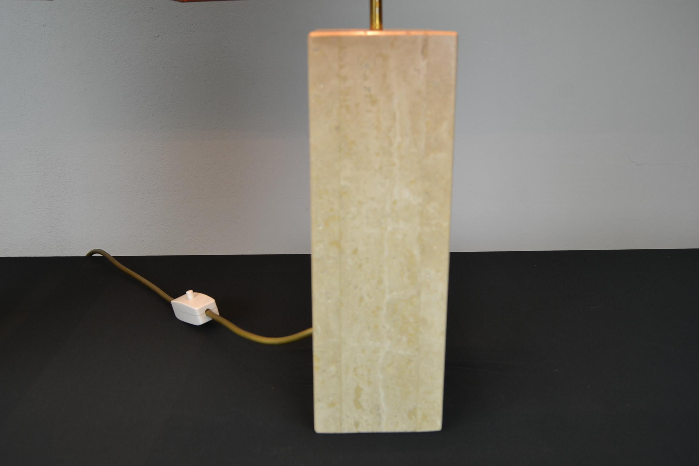 Pair of Travertine Table Lamps, Europe, 1970s 12