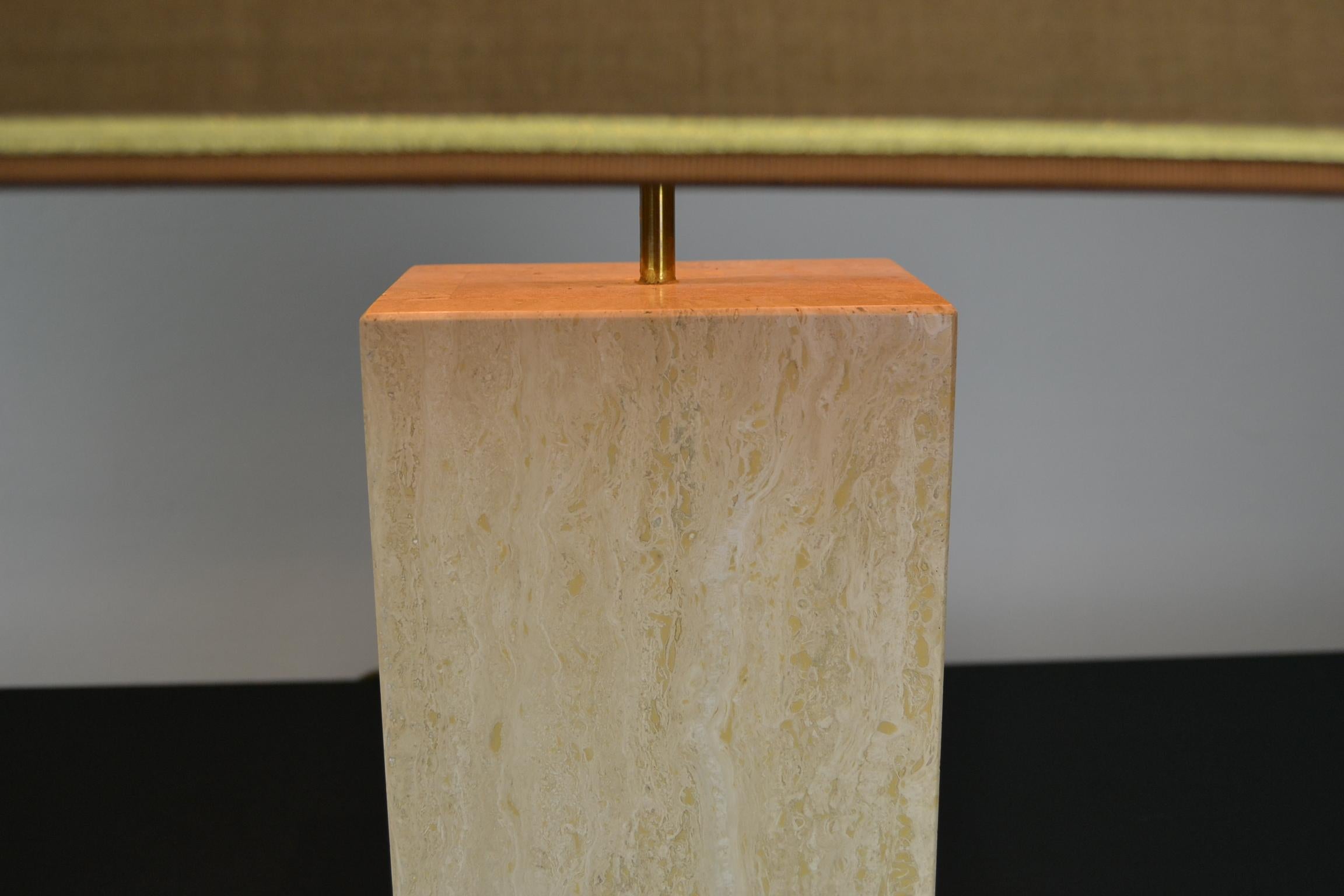 Pair of Travertine Table Lamps, Europe, 1970s 2