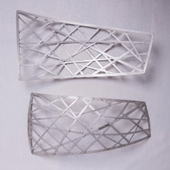 Coppia di vassoi Criss Cross di M.Aram