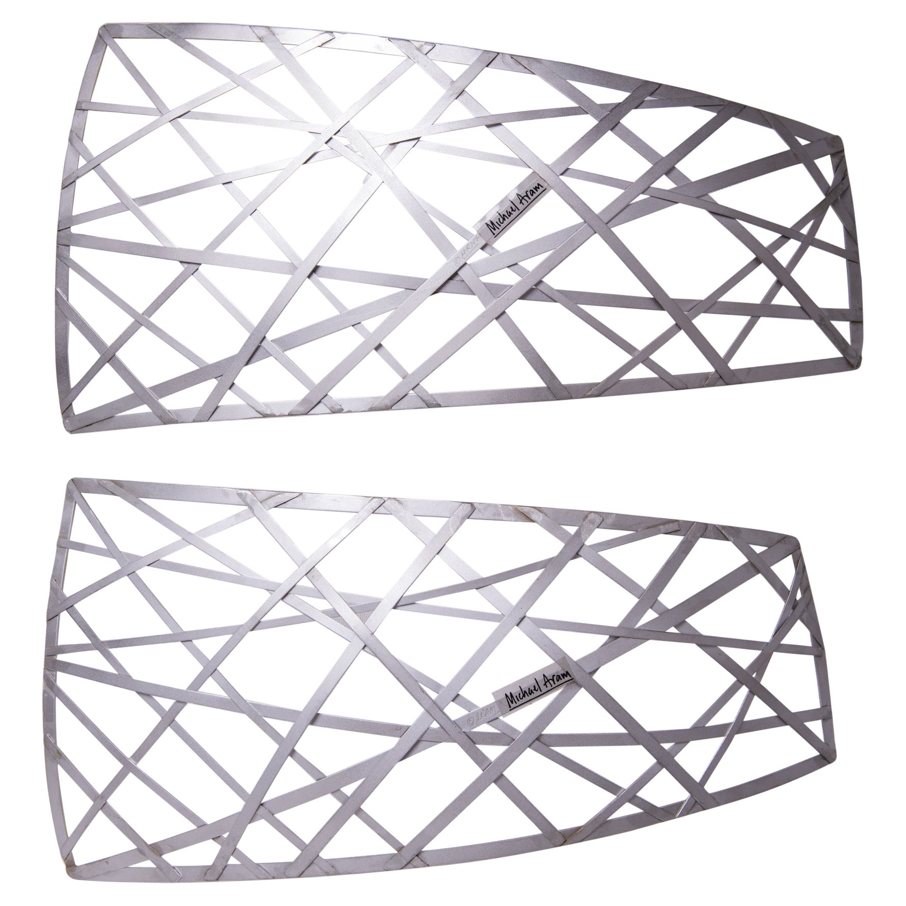 Pair of Trays Criss Cross by M.Aram