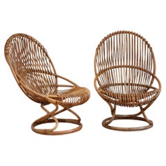 Pair Of “Tre Cerchi” Armchairs By Tito Agnoli For Bonacina – Italy – 1950s