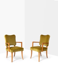 Pair of "Trèfles" Armchairs