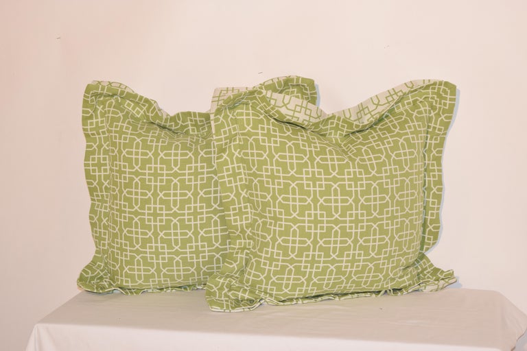 Modern Trellis Pillows For Sale