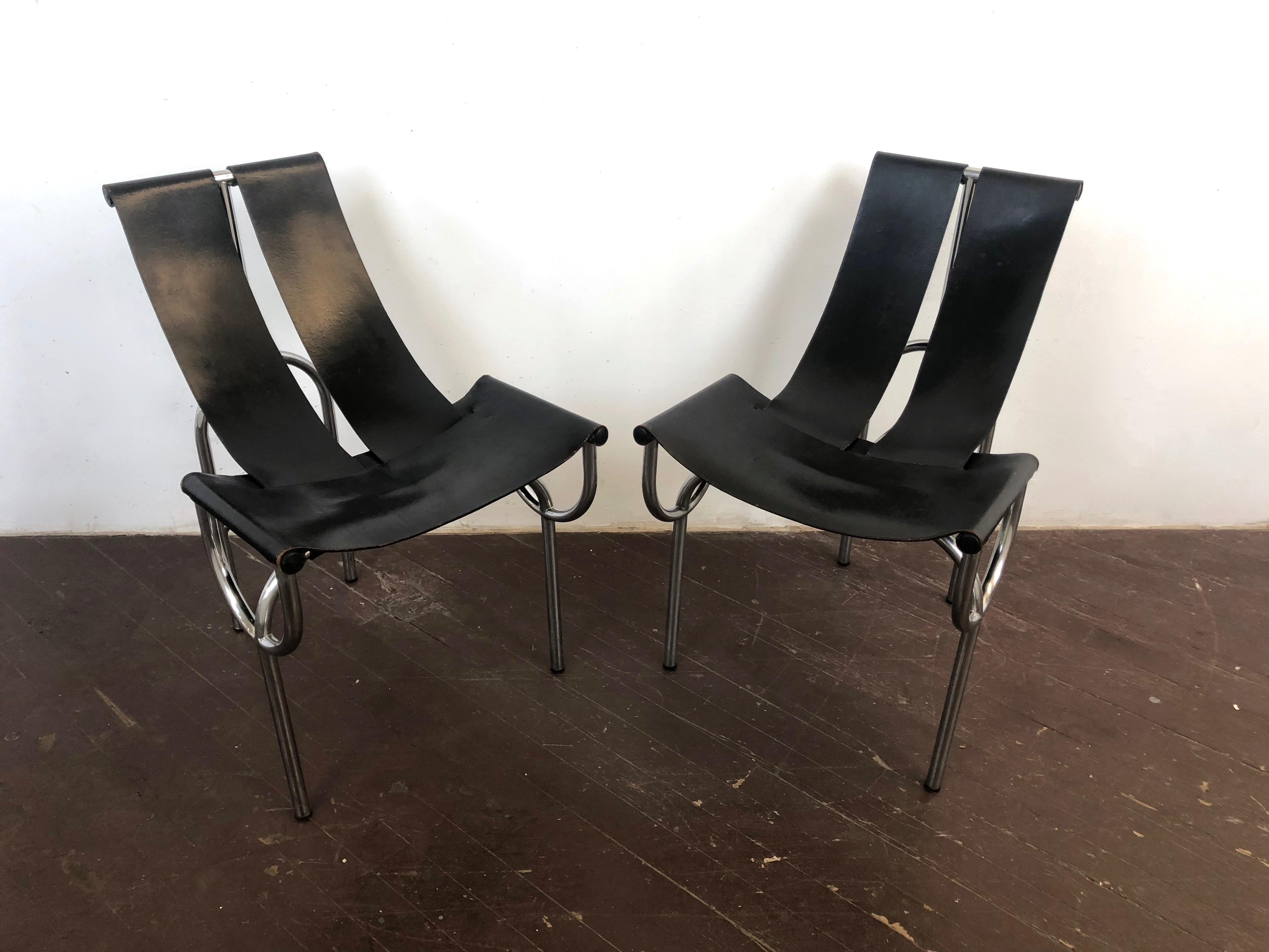 Pair of TRI 15 Chairs by Roberto Gabetti & AImaro Isola for Arbo, Italy, 1968 For Sale 5