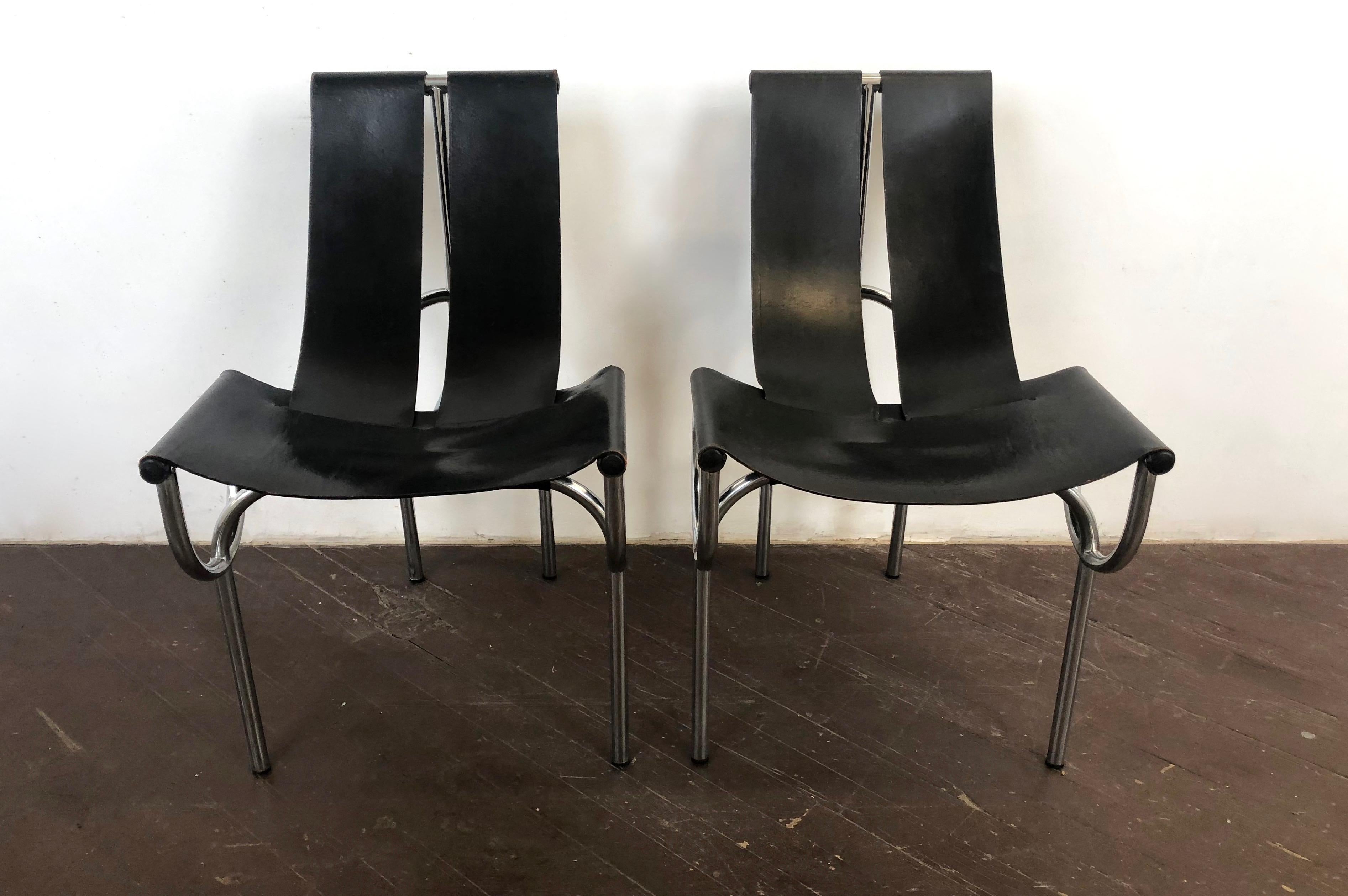 Pair of TRI 15 Chairs by Roberto Gabetti & AImaro Isola for Arbo, Italy, 1968 For Sale 7