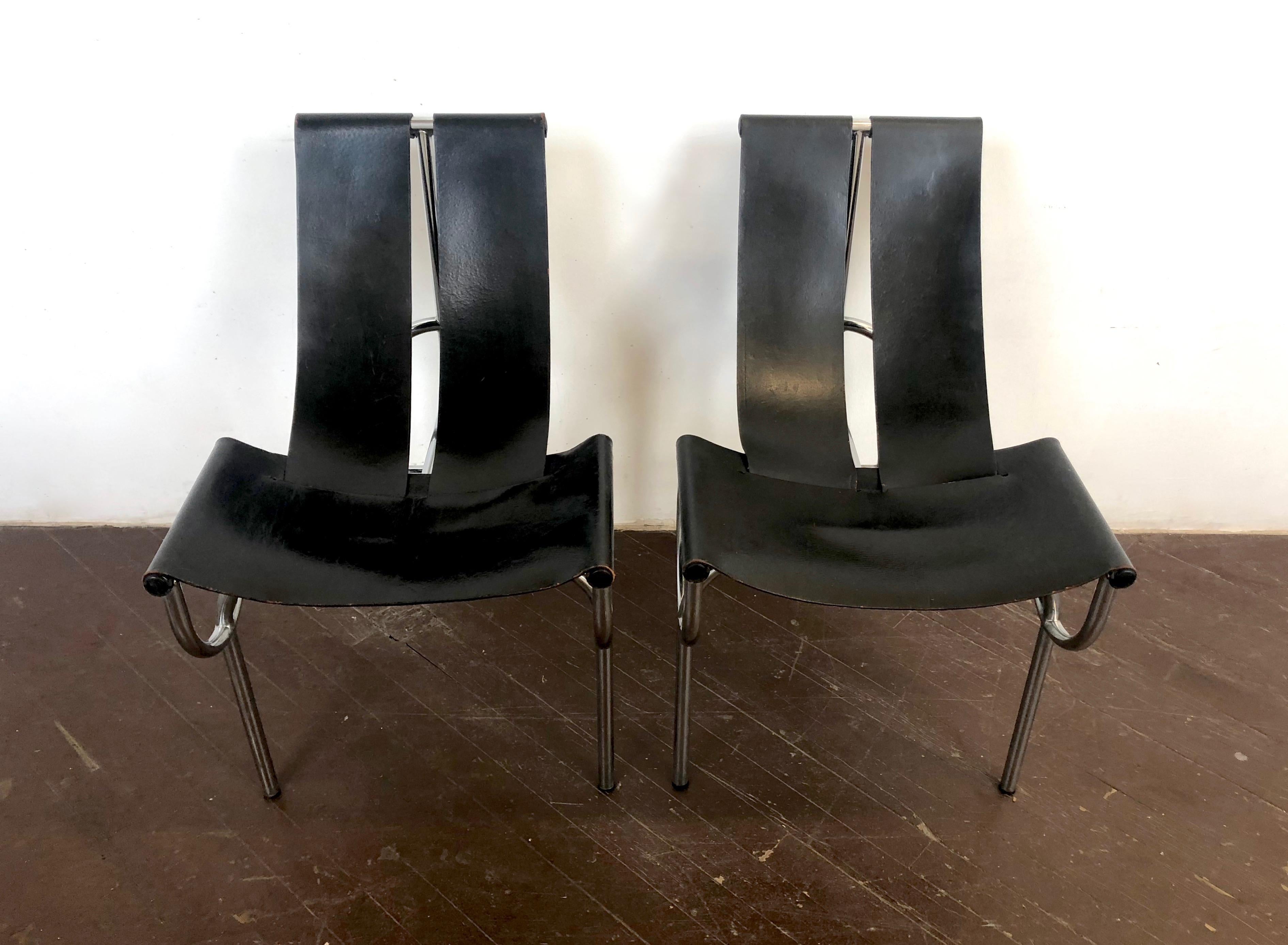 Paar TRI 15-Stühle von Roberto Gabetti & AImaro Isola für Arbo, Italien, 1968 im Zustand „Gut“ im Angebot in Jersey City, NJ