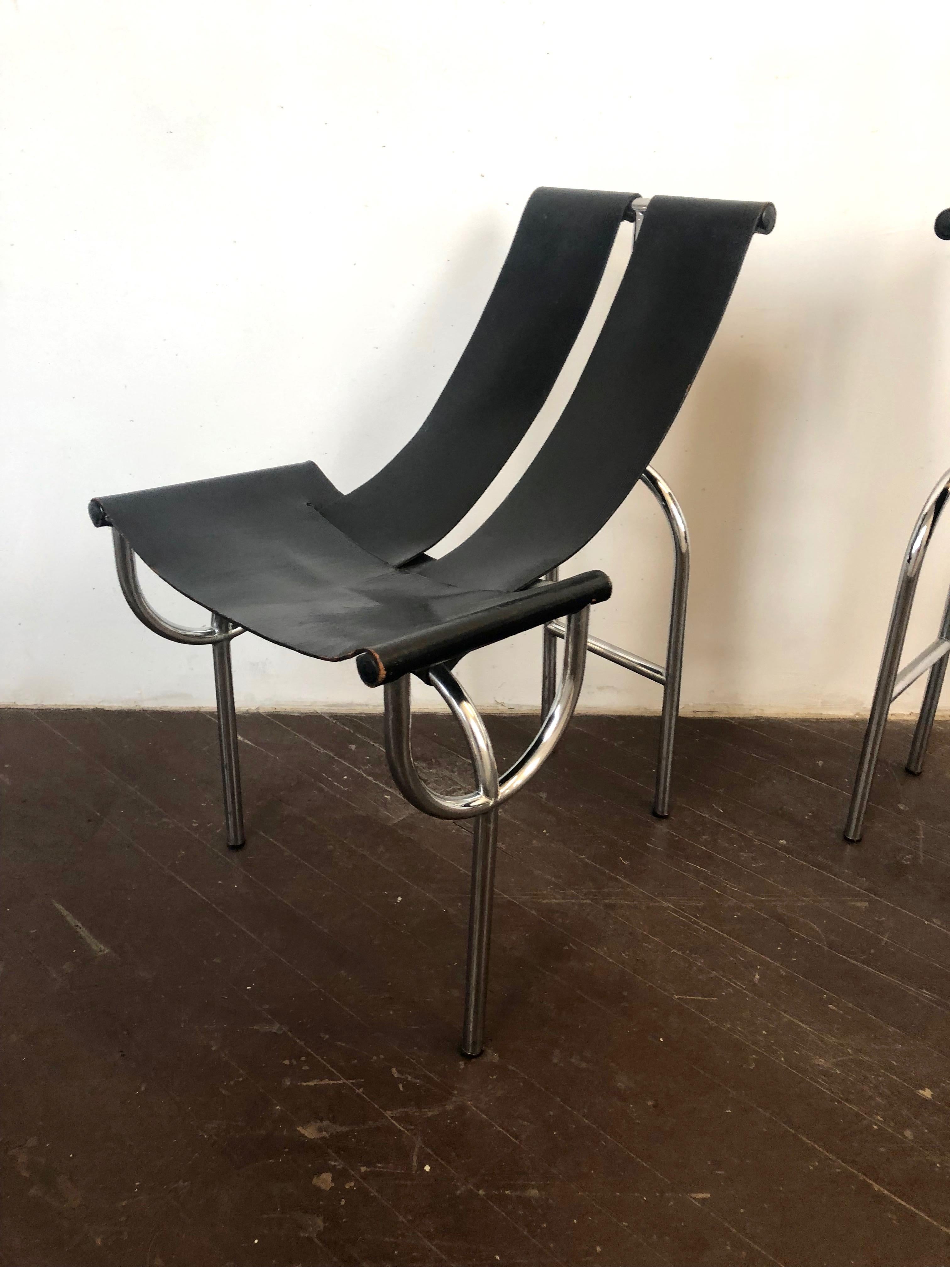 Mid-20th Century Pair of TRI 15 Chairs by Roberto Gabetti & AImaro Isola for Arbo, Italy, 1968 For Sale