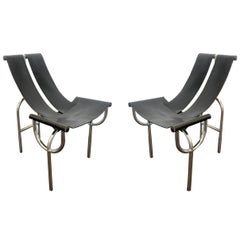 Pair of TRI 15 Chairs by Roberto Gabetti & AImaro Isola for Arbo, Italy, 1968