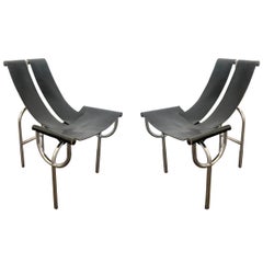 Vintage Pair of TRI 15 Chairs by Roberto Gabetti & AImaro Isola for Arbo, Italy, 1968