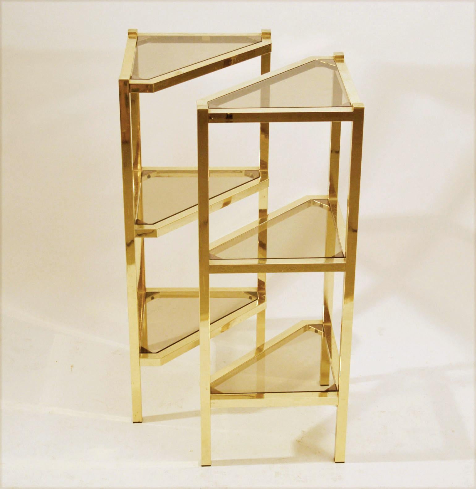 triangle shelf unit