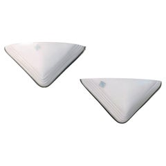 Pair of Triangular Murano Glass Sconces