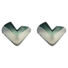 Pair of Triangular Murano Sconces, 2 Pairs Available