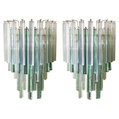 Pair of Triedri Sconces by Venini