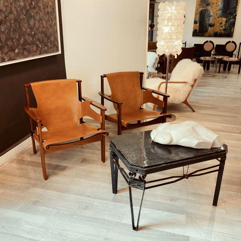 Pair of Trienna Safari Armchairs by Carl-Axel Acking In Excellent Condition For Sale In Budapest, HU