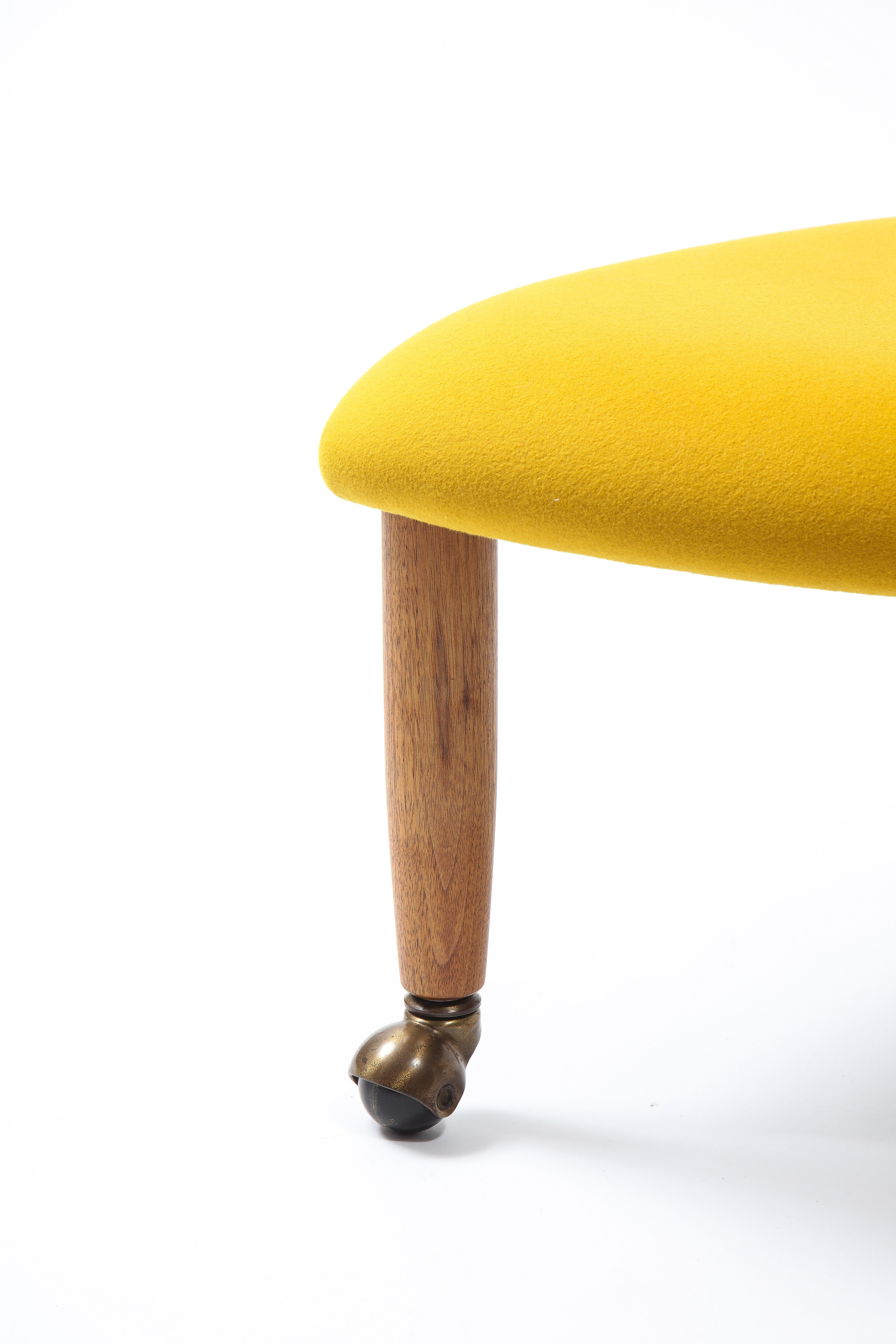 yellow soft stool