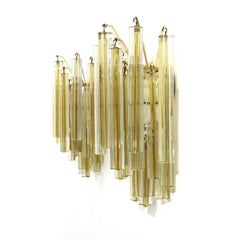 Pair of Trilobi Appliques in Murano Glass by Venini, 1960s