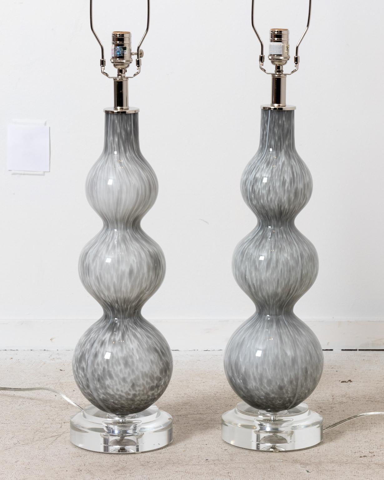 Metal Pair of Triple Gourd 