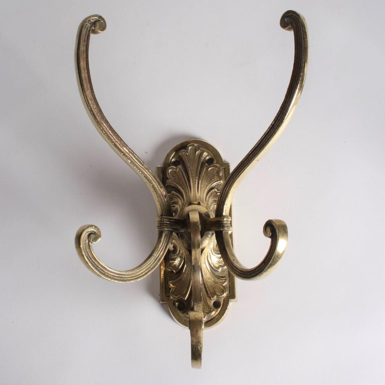 Pair of Triple Hat and Coat Hooks at 1stDibs