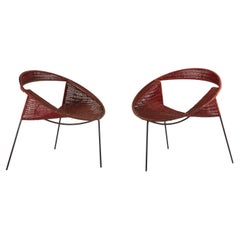 Pair of Tripod Armchairs by Maurizio Tempestini