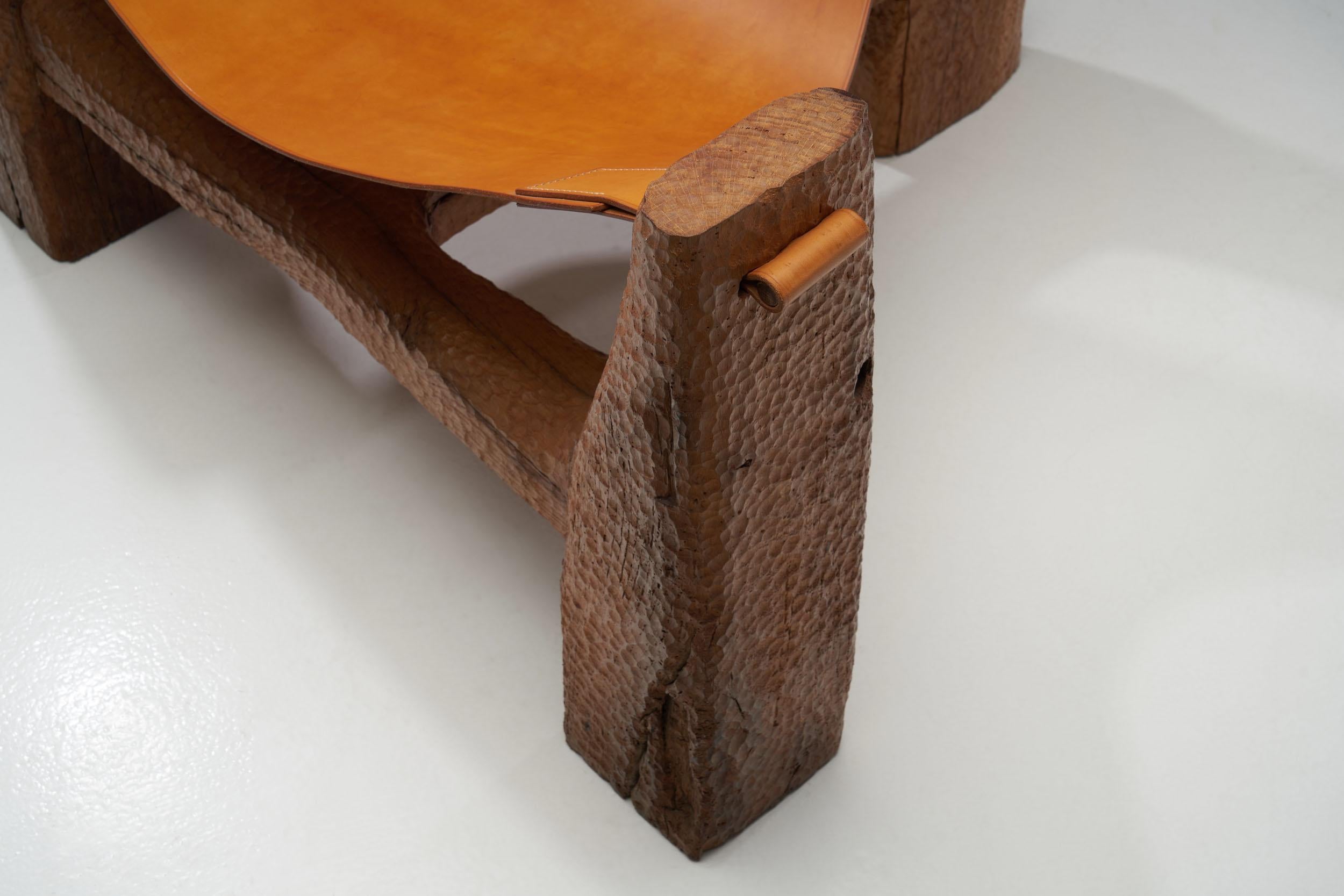 Fin du 20e siècle Paire de chaises longues à trois pieds par Pavel Novak, Tchécoslovaquie, années 1980 en vente