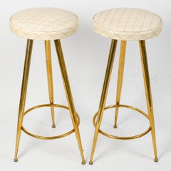 Paar Dreibein-Hocker von Gio Ponti (1891-1979).