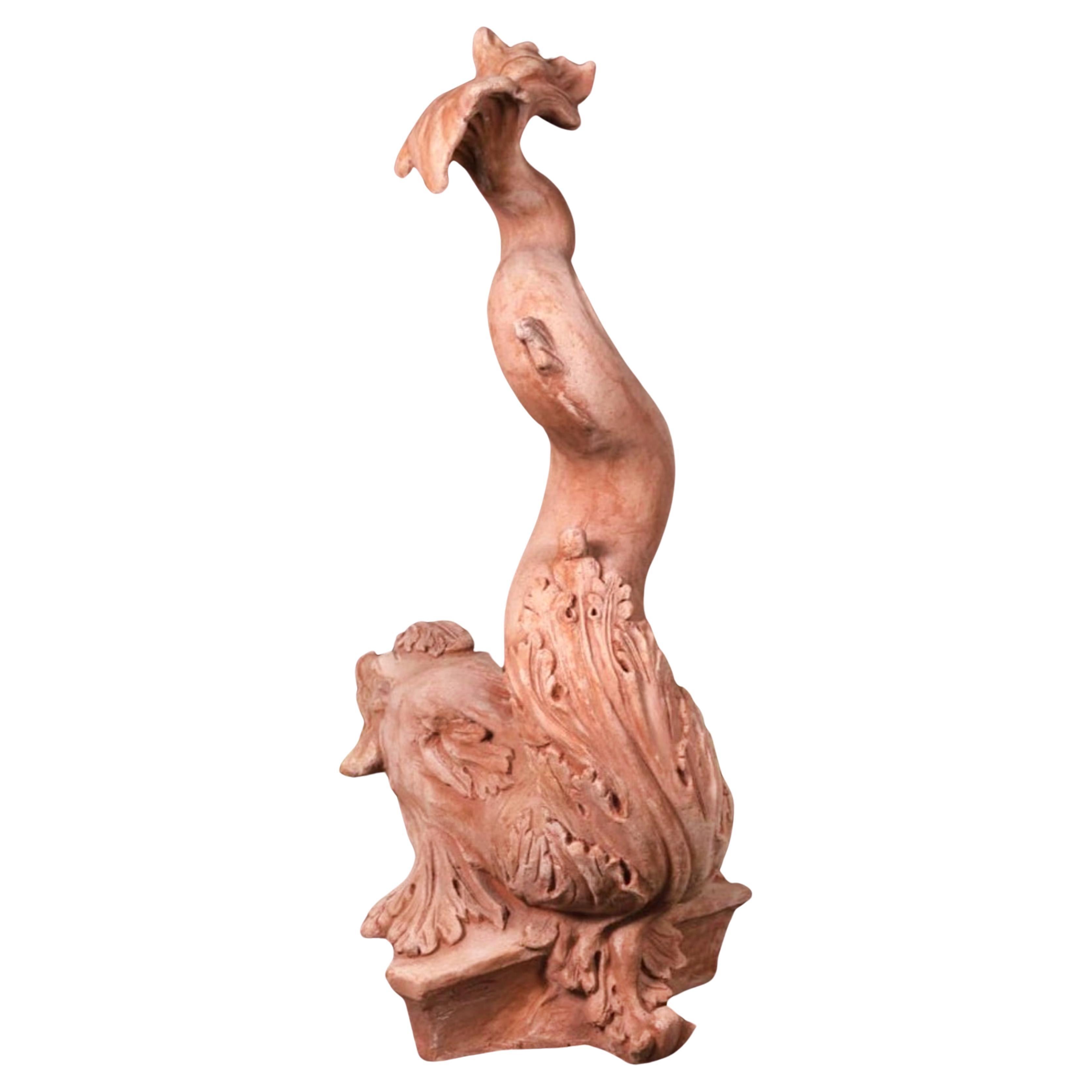Coppia di Tritoni Boboli in terracotta Impruneta XX secolo in vendita 4
