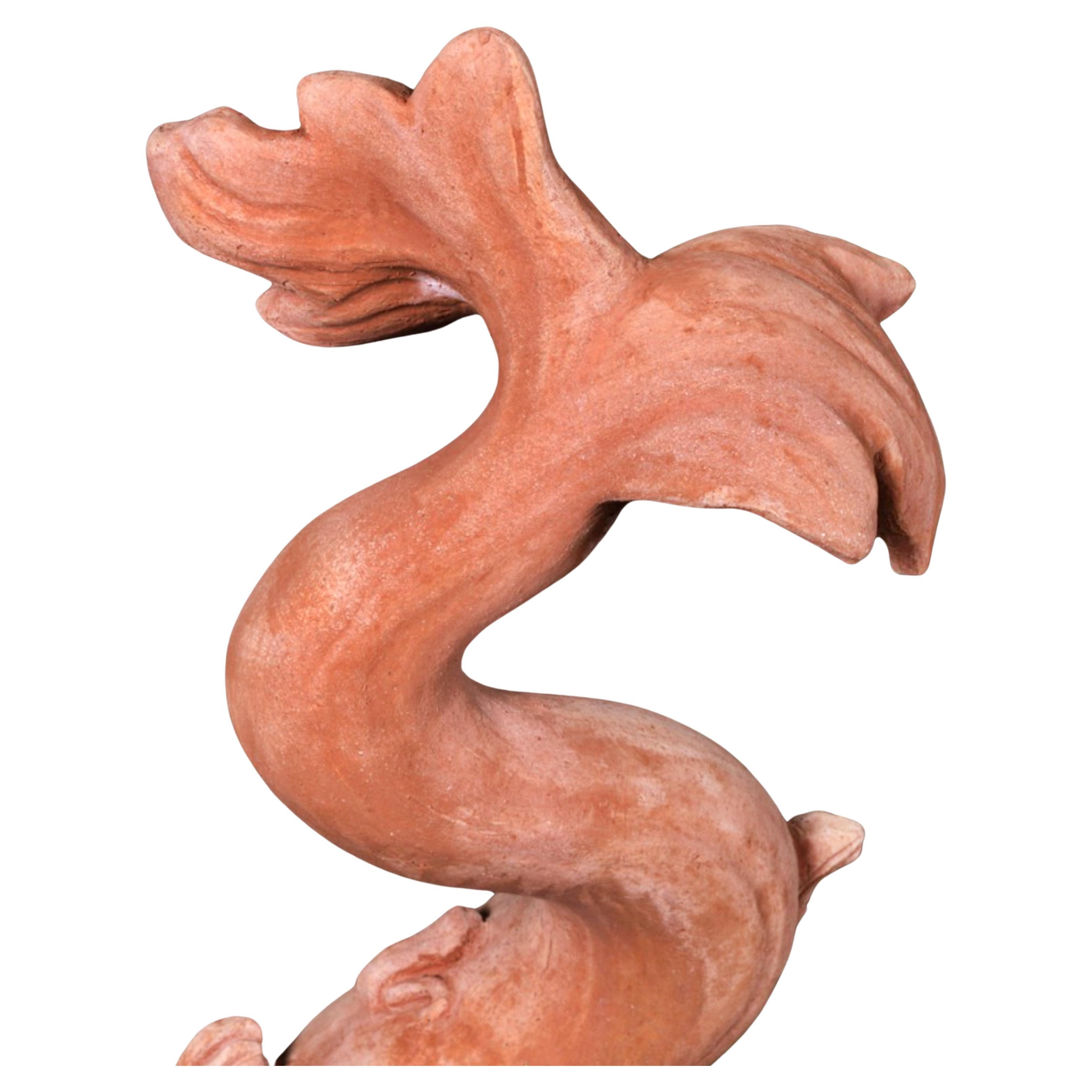 Coppia di Tritoni Boboli in terracotta Impruneta XX secolo in vendita 2