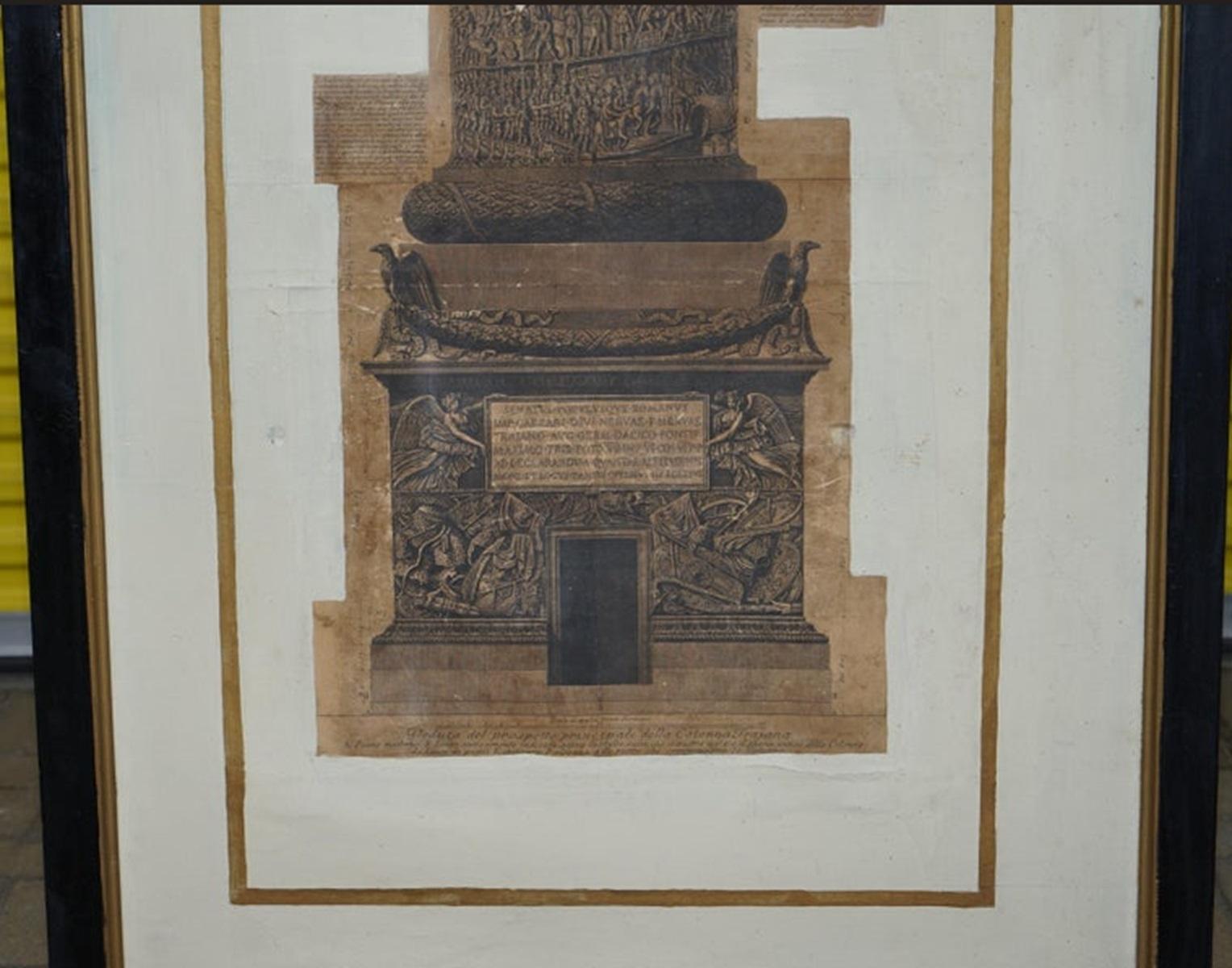 PAR DE TROFEO O SIA MAGNIFICA COLONNA PIRANESI GIOVANNI BATTISTA IMPRESOS 337CM en venta 3