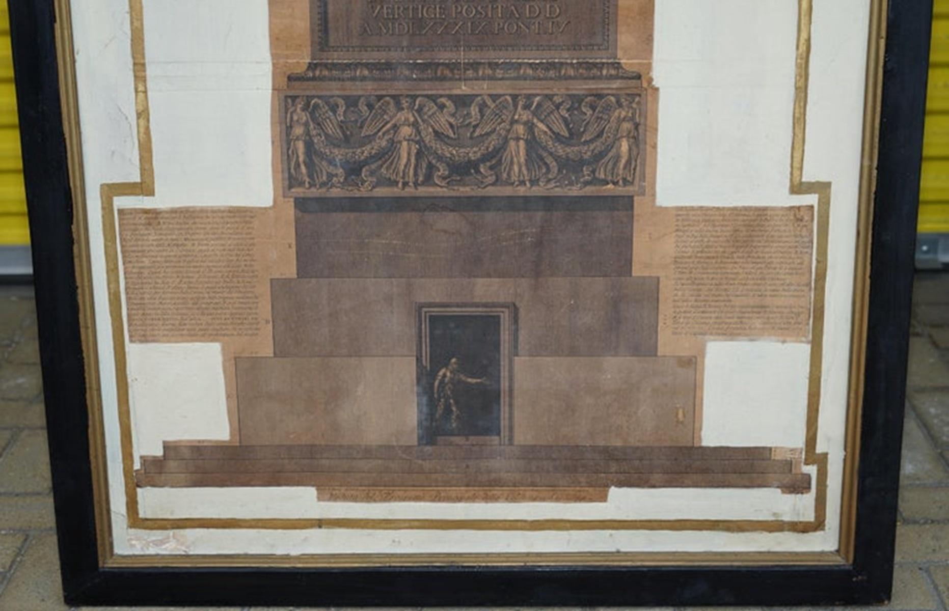 PAR DE TROFEO O SIA MAGNIFICA COLONNA PIRANESI GIOVANNI BATTISTA IMPRESOS 337CM Lienzo en venta