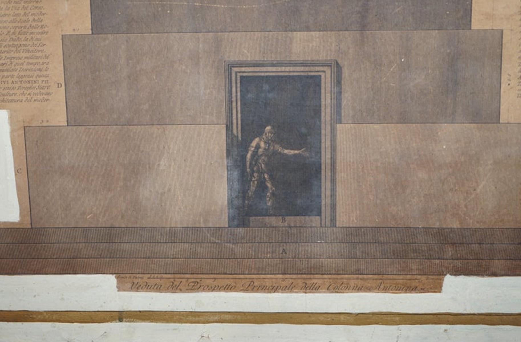 PAR DE TROFEO O SIA MAGNIFICA COLONNA PIRANESI GIOVANNI BATTISTA IMPRESOS 337CM en venta 1