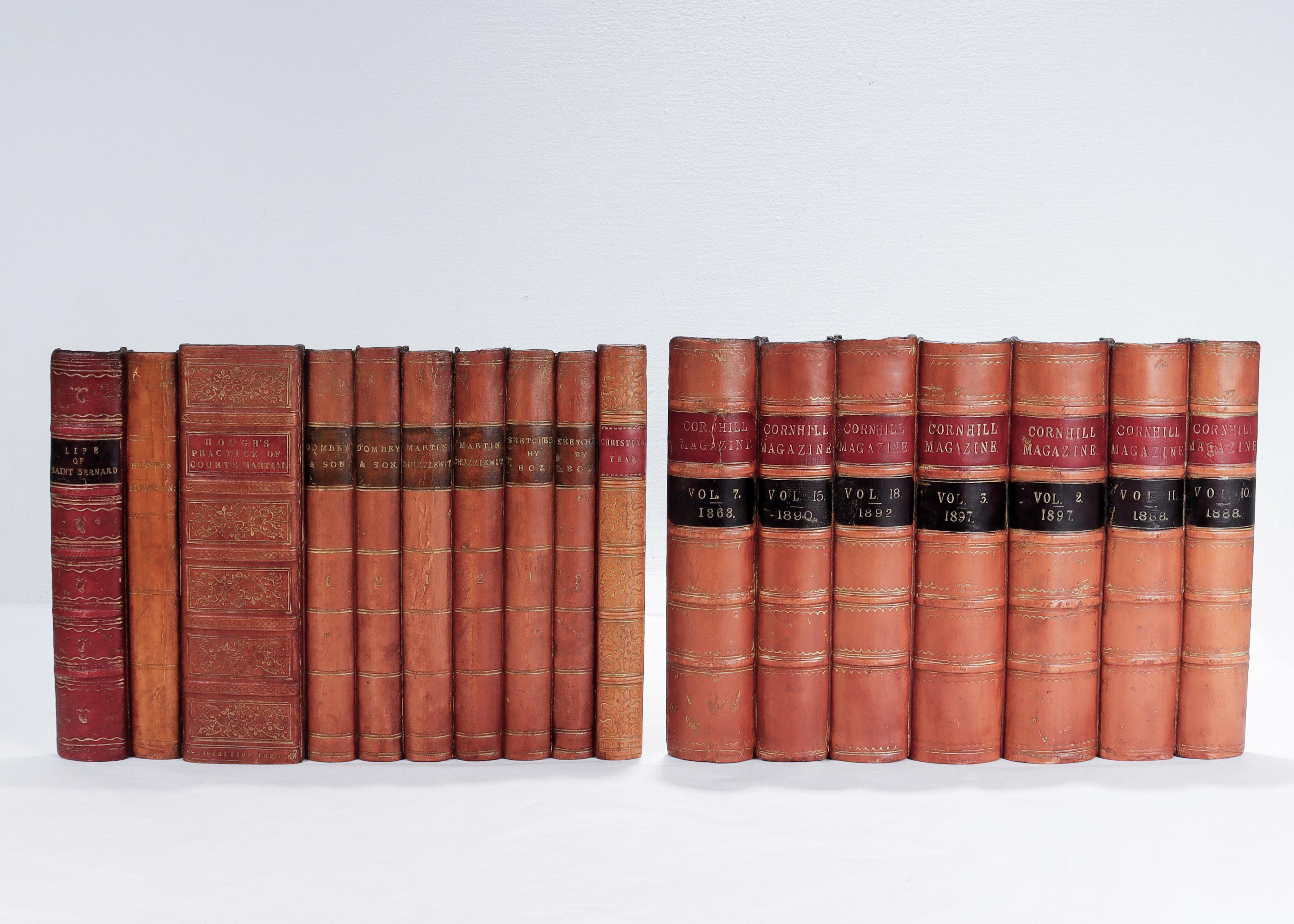 faux leather bound books
