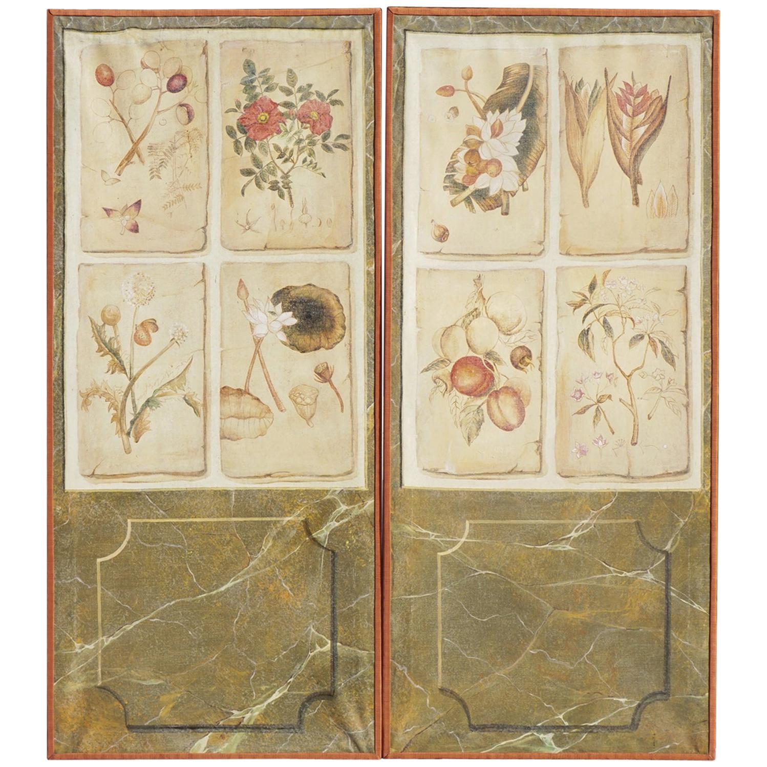 Pair of Trompe l'oeil Painted Panels from the Estate of Bunny Mellon