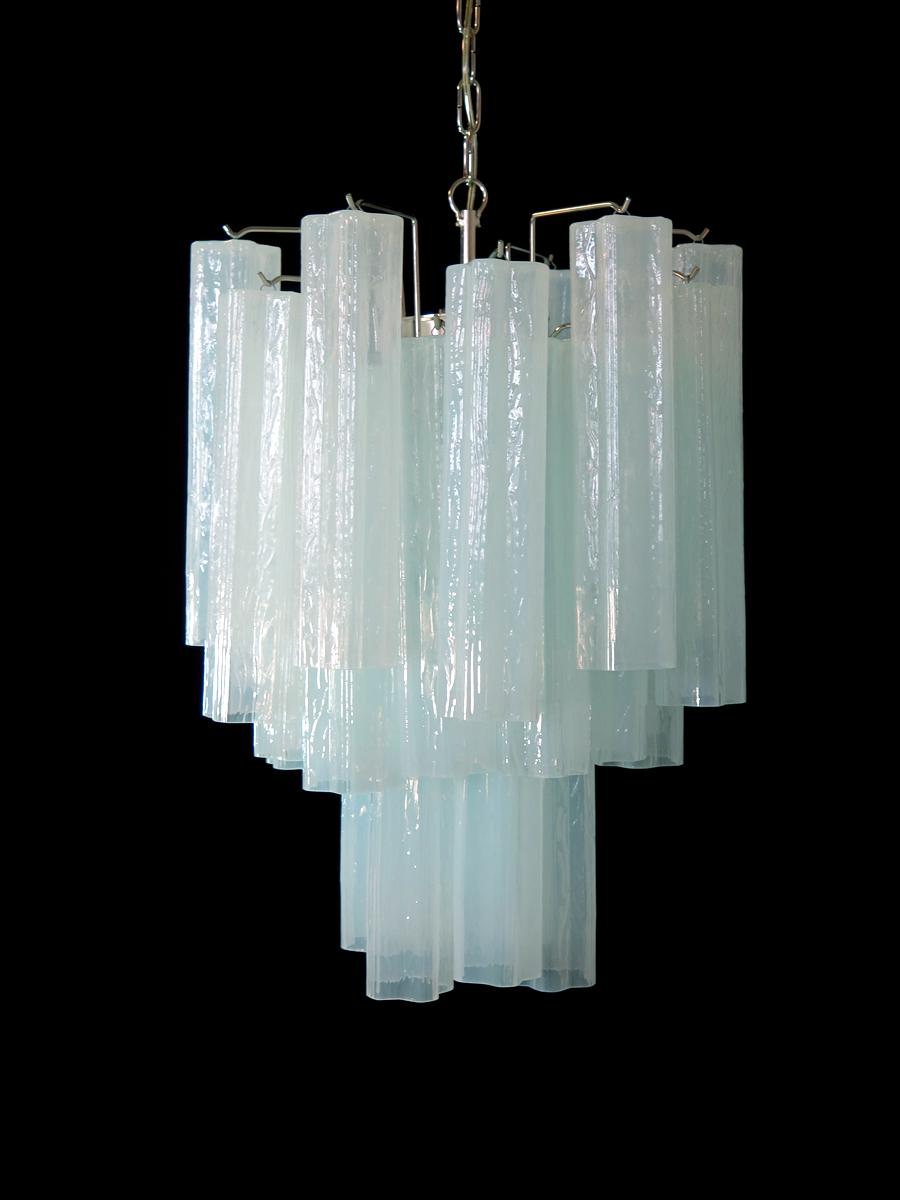 Pair of 30 Tronchi Chandeliers in Toni Zuccheri Style for Venini, Murano In Excellent Condition For Sale In Budapest, HU