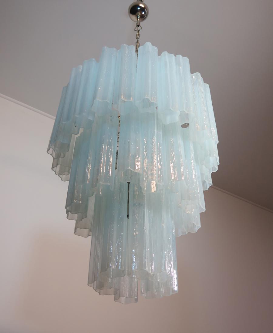 Fine XX secolo Coppia di 48 lampadari Tronchi in stile Toni Zuccheri per Venini, Murano in vendita