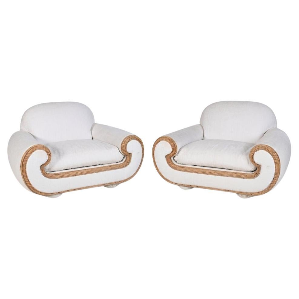 Pair of "Tropicalist" Armchairs by Vivai del Sud, Italy, 1970s