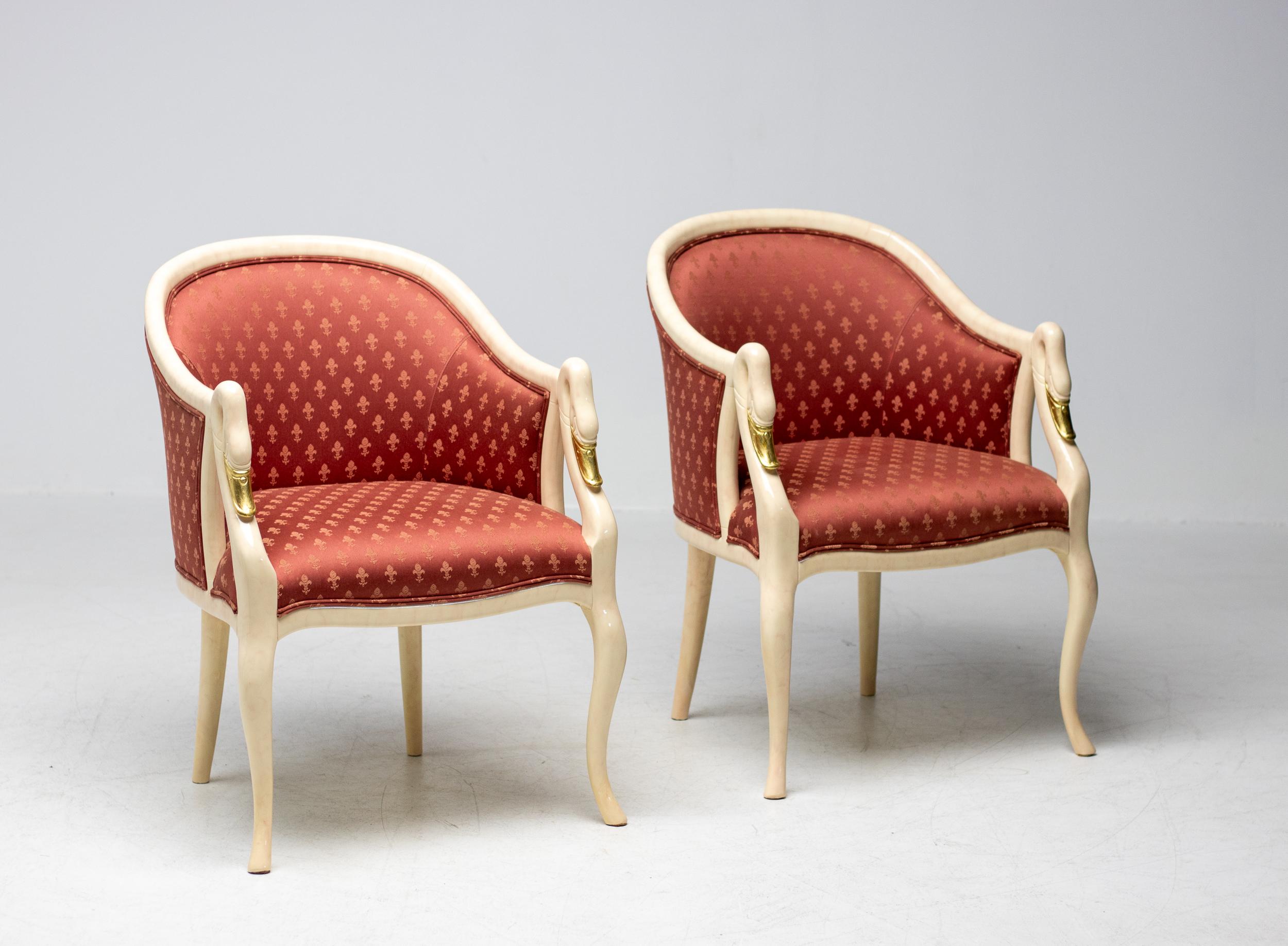 Pair of Trüggelmann Swan-neck Armchairs For Sale 3