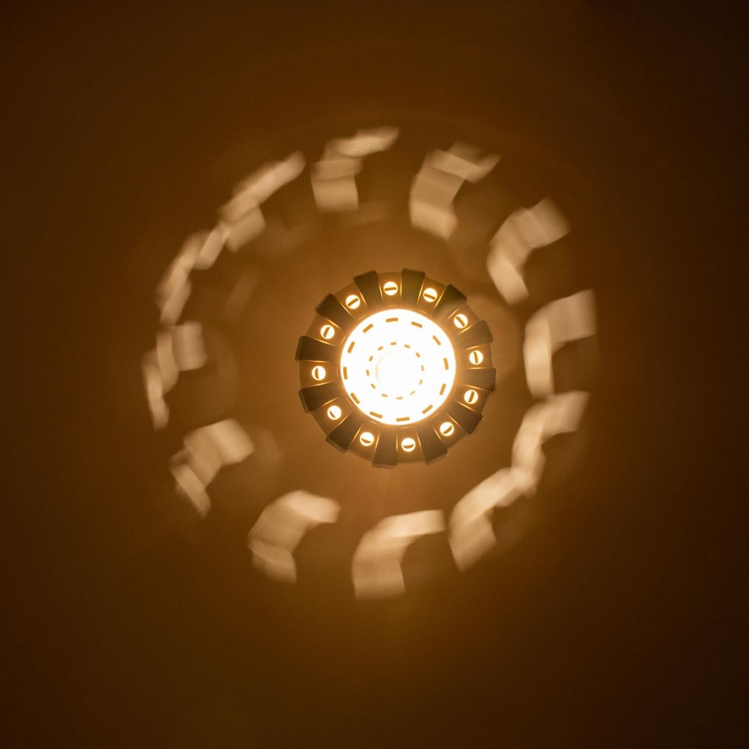 Pair of Trumpet Ivory Brown Ceramic Pendant Light, Denmark, 1970 For Sale 9