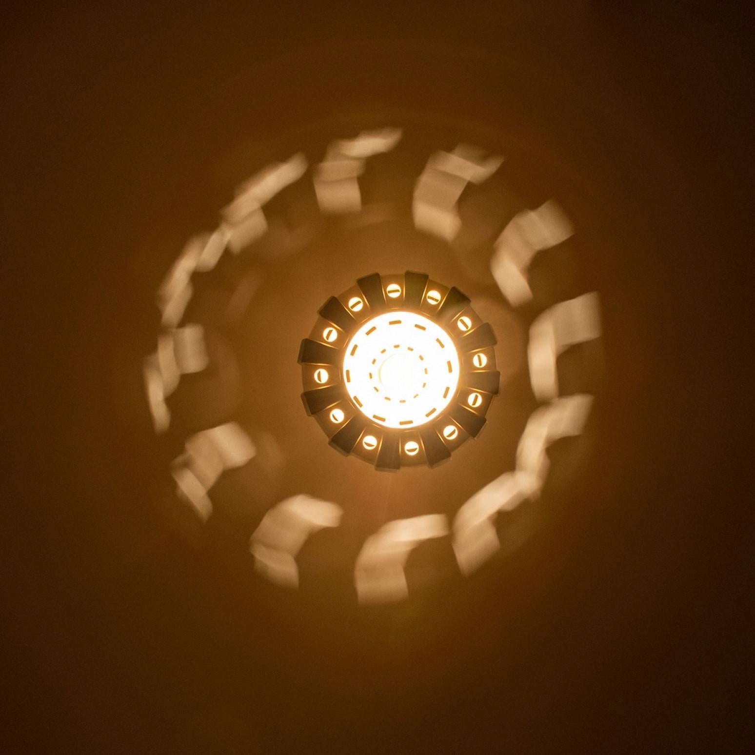 Pair of Trumpet Ivory Brown Ceramic Pendant Light, Denmark, 1970 For Sale 9