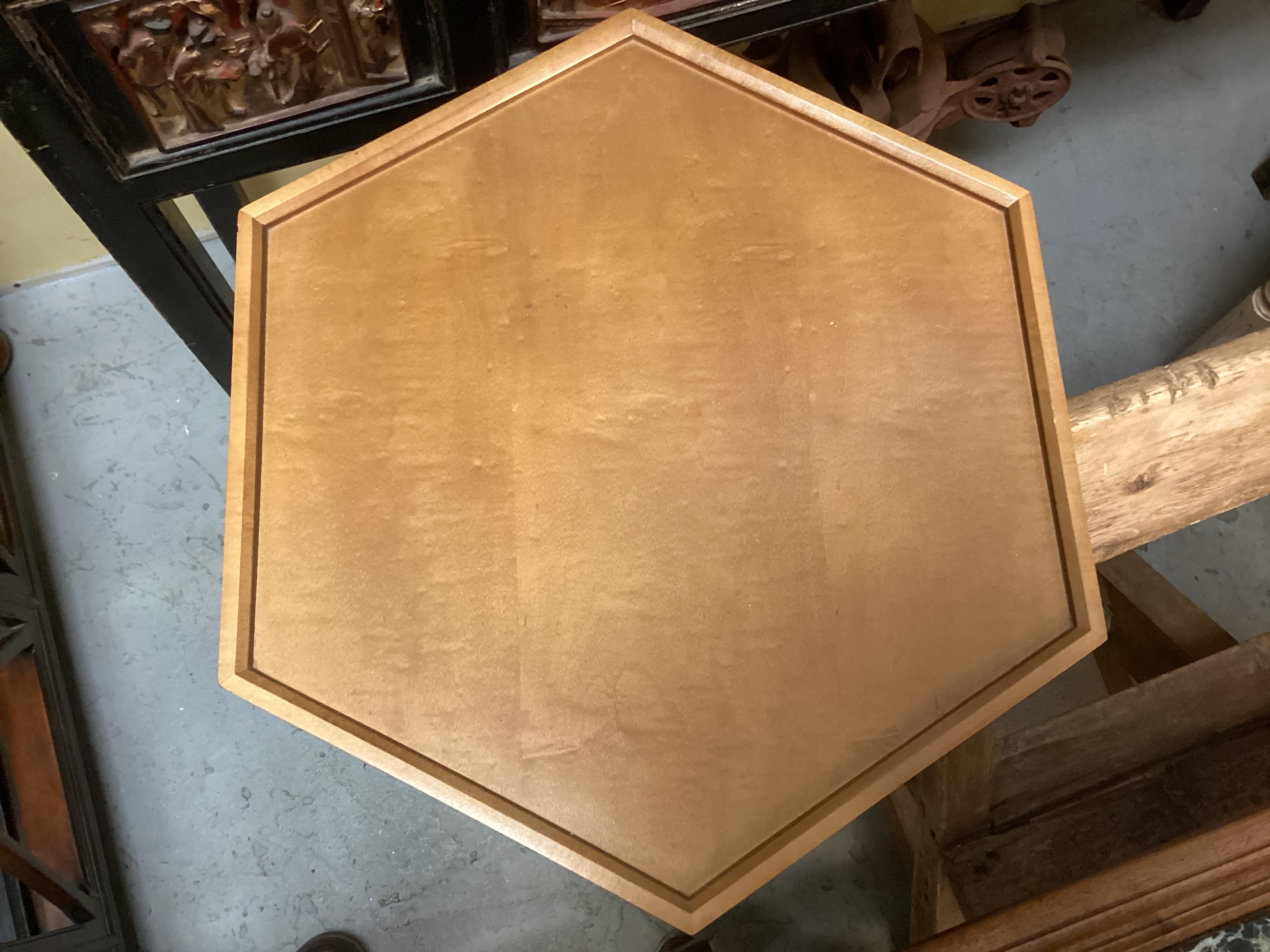 Pair of Tsao McKown for Donghia Hexagonal Pedestals For Sale 3