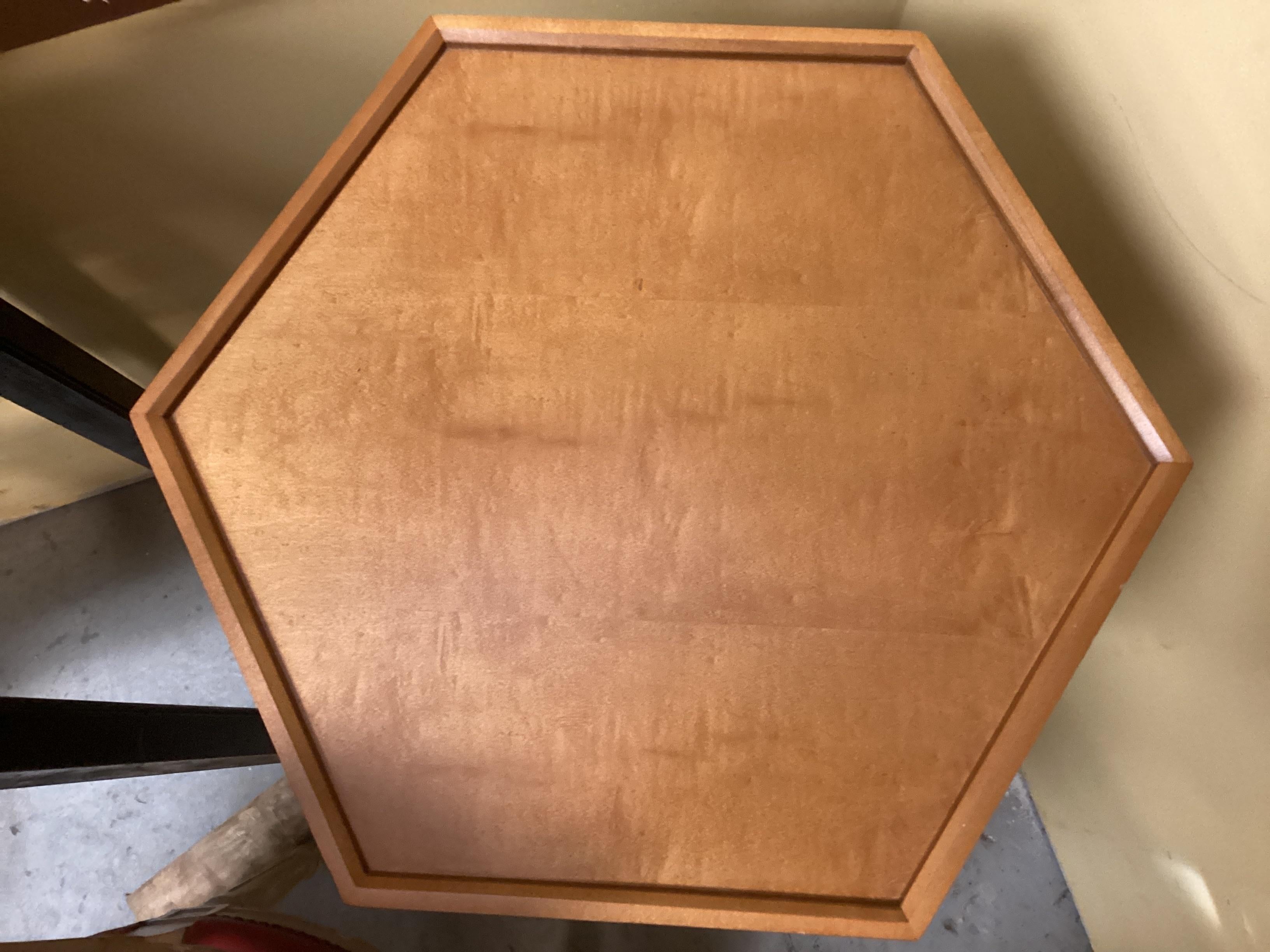 Pair of Tsao McKown for Donghia Hexagonal Pedestals For Sale 4