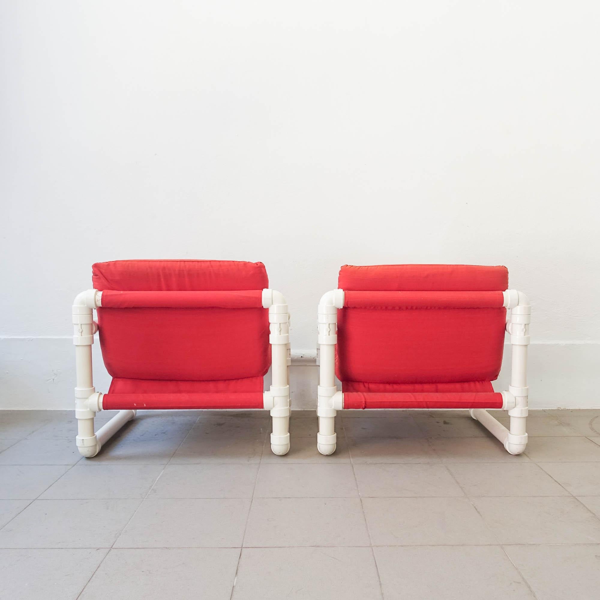 Fin du 20e siècle Paire de fauteuils «ub-Kit », par Joo A. Pinto de Oliveira pour Altamira & Plimat en vente