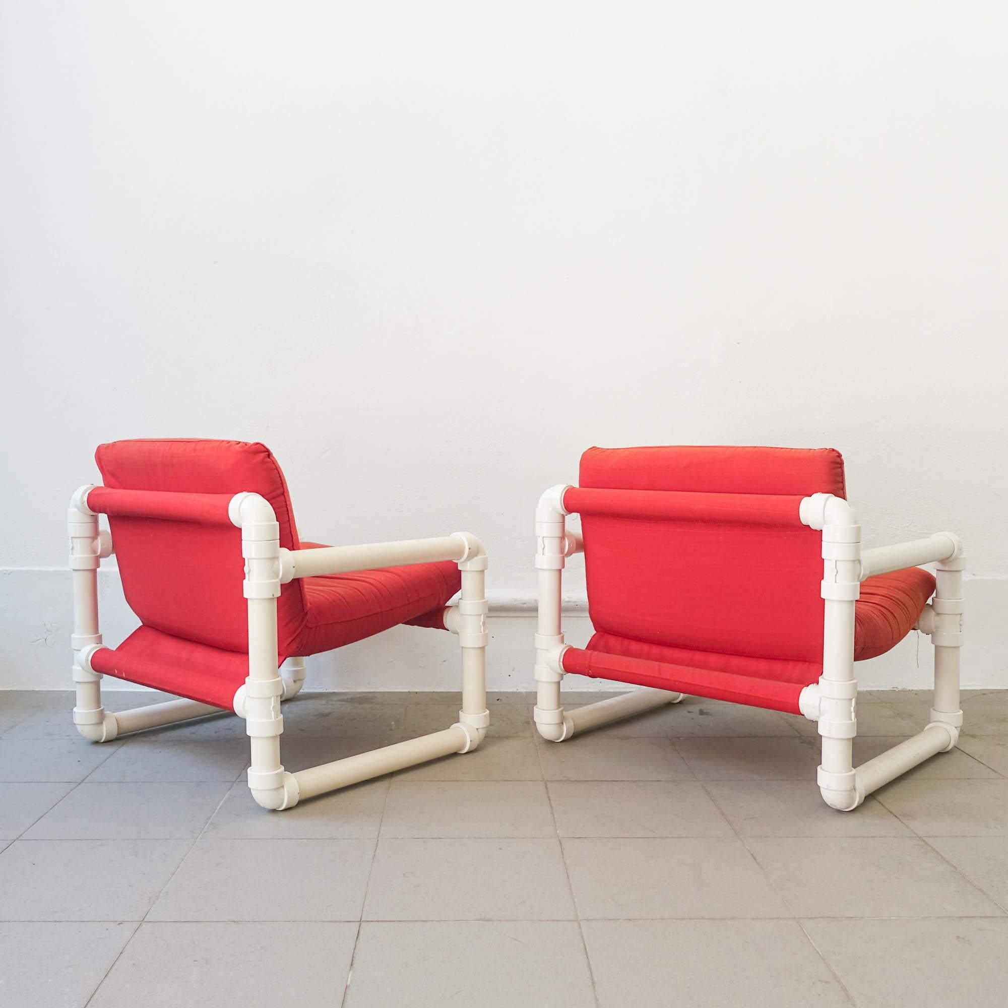Tissu Paire de fauteuils «ub-Kit », par Joo A. Pinto de Oliveira pour Altamira & Plimat en vente