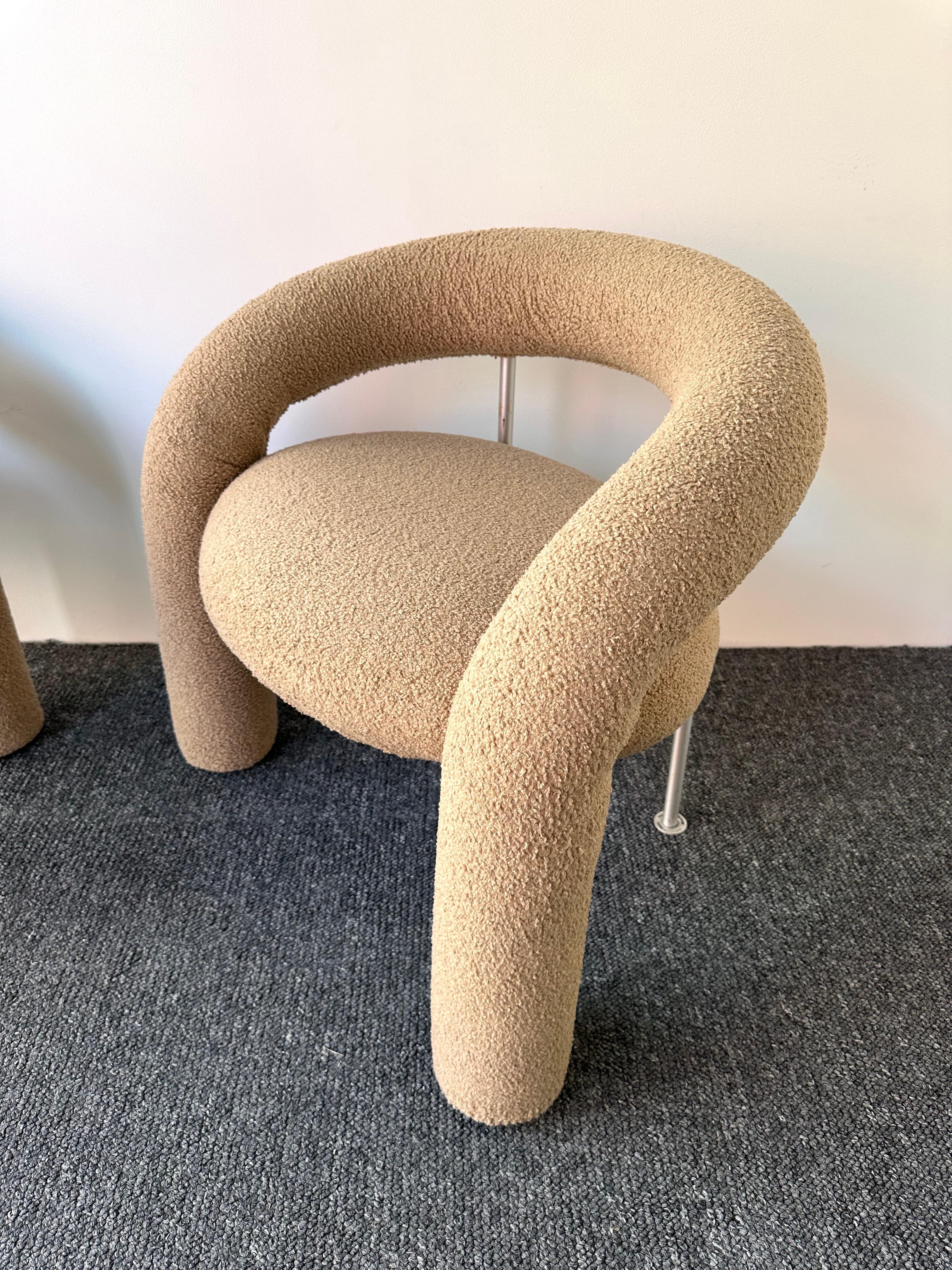 Fin du 20e siècle Paire de fauteuils tubulaires par Bartoli pour Rossi di Albizzate. Italie, 1970 en vente