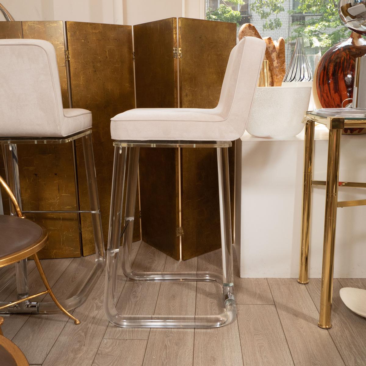 lucite bar stools with backs