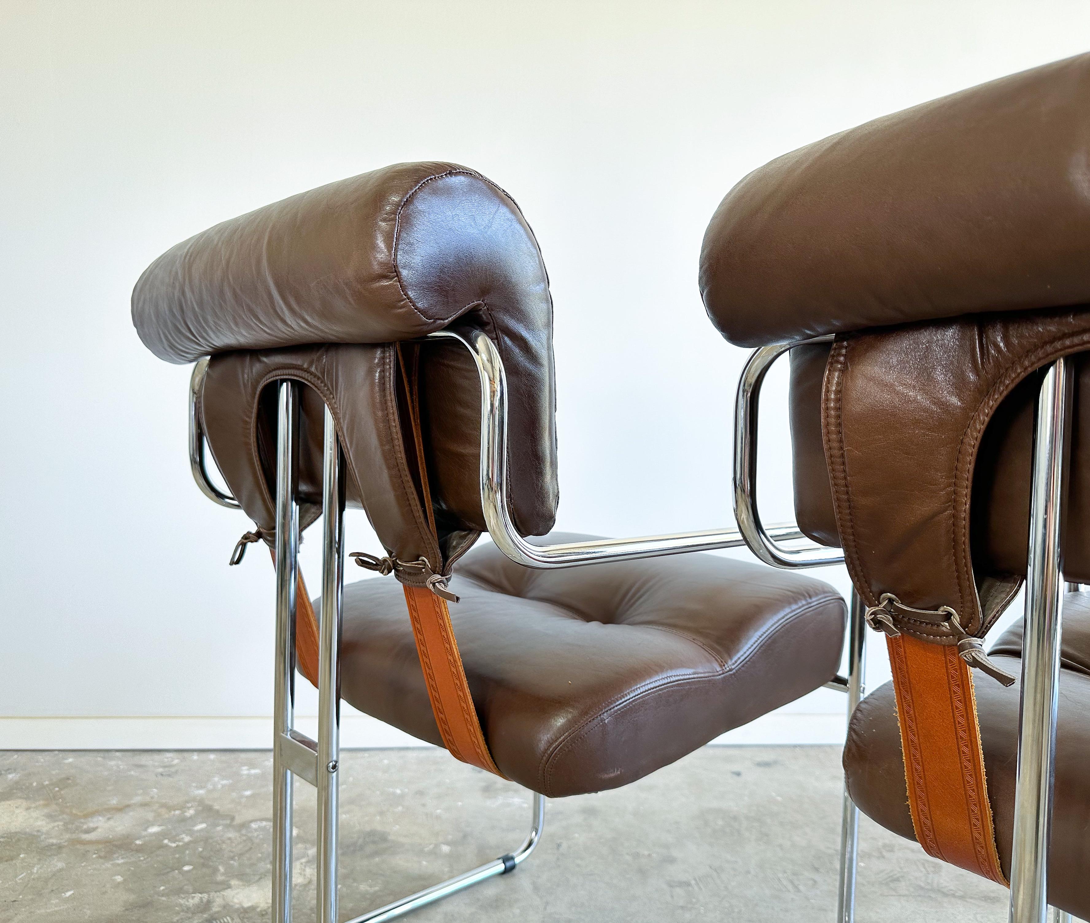 Pair of Tucroma Chairs, Guido Faleschini, Italy, 1970s 1