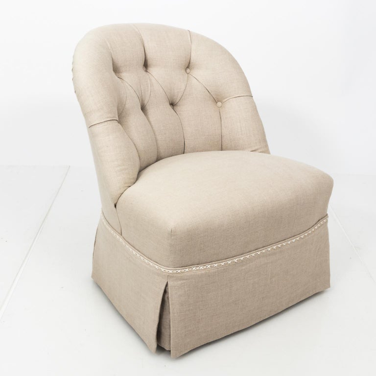 Lino Slipper Chair Textured Oat main image 1