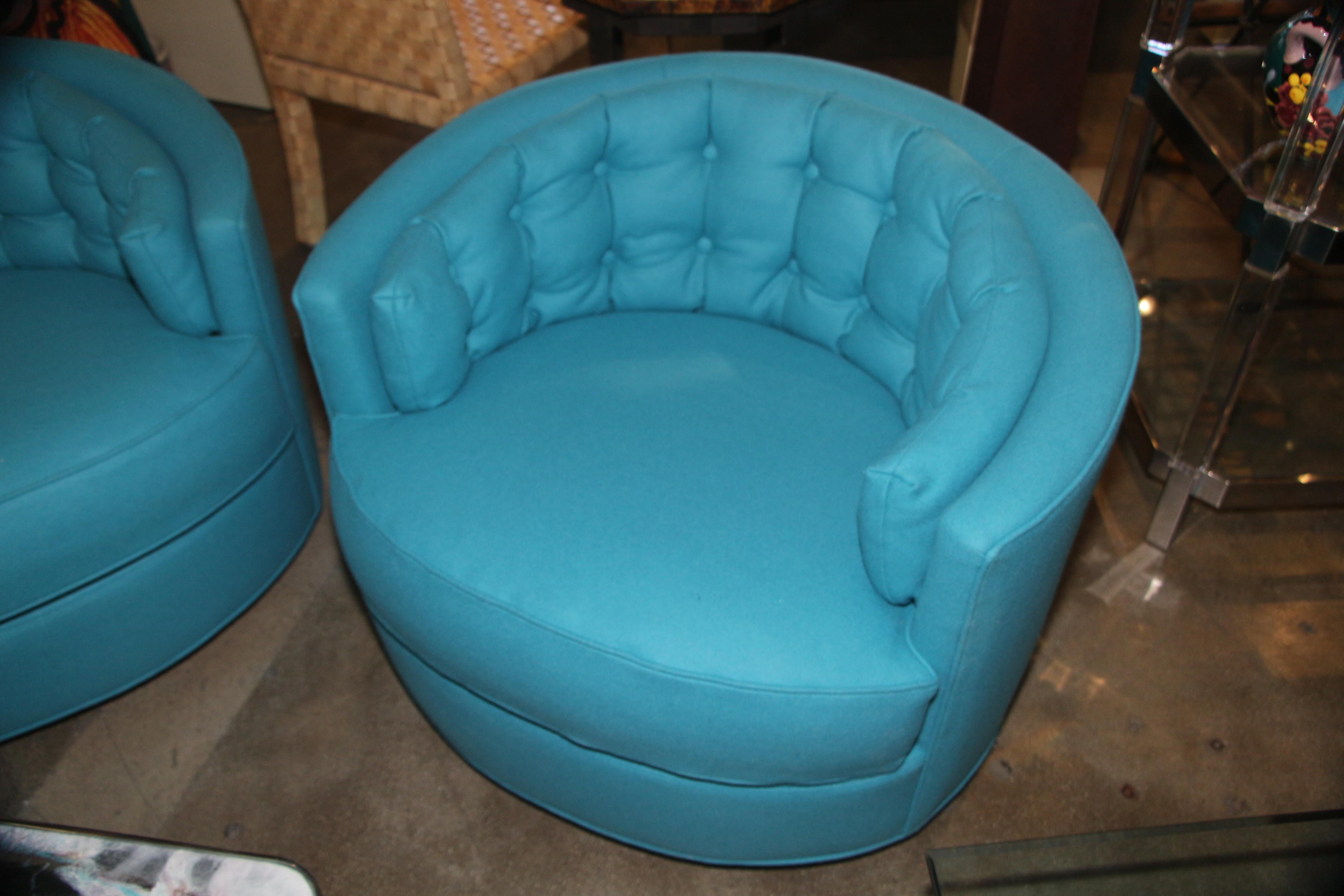 Upholstery Swivel Lounge Club Chairs 