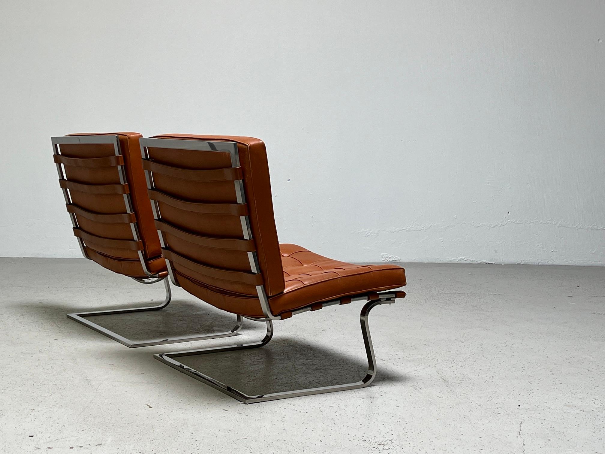 Pair of Tugendhat Chairs by Mies van der Rohe for Knoll 9